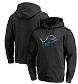 Men's Detroit Lions Pro Line by Fanatics Branded Gradient Logo Pullover Hoodie Black FengYun,baseball caps,new era cap wholesale,wholesale hats